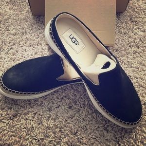 NWB UGG Black Slip Ons 6M